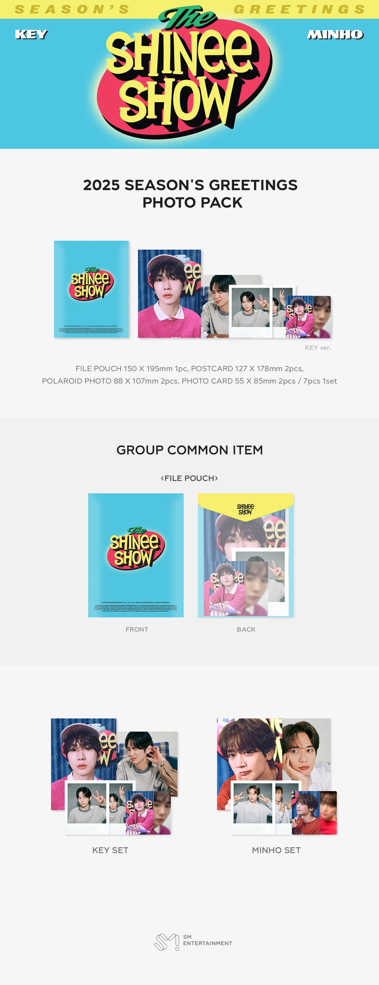 SHINee - [2025 SM ARTIST SEASON'S GREETINGS MD] PHOTO PACK