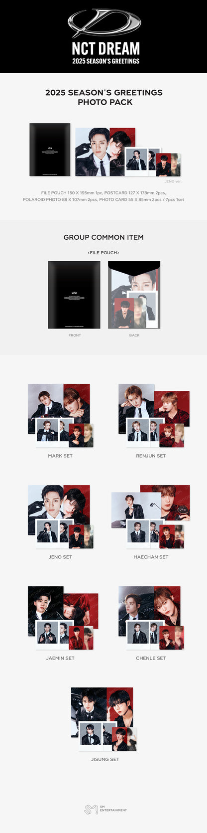 NCT DREAM - [2025 SM ARTIST SEASON'S GREETINGS MD] PHOTO PACK