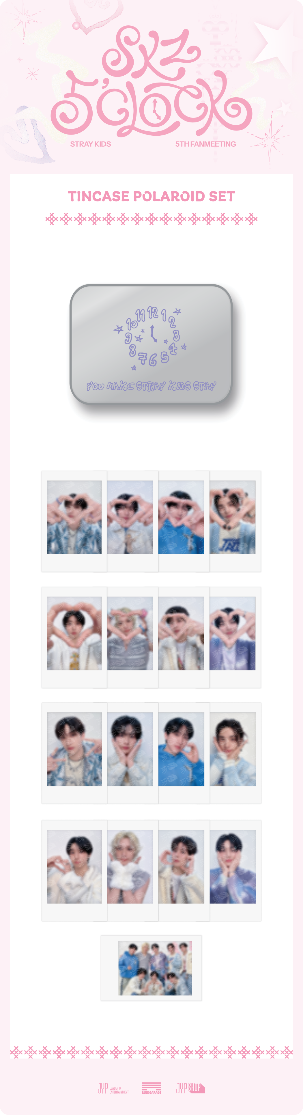 Stray Kids - Stray Kids 5th Fanmeeting [SKZ 5'CLOCK] (TINCASE POLAROID SET)