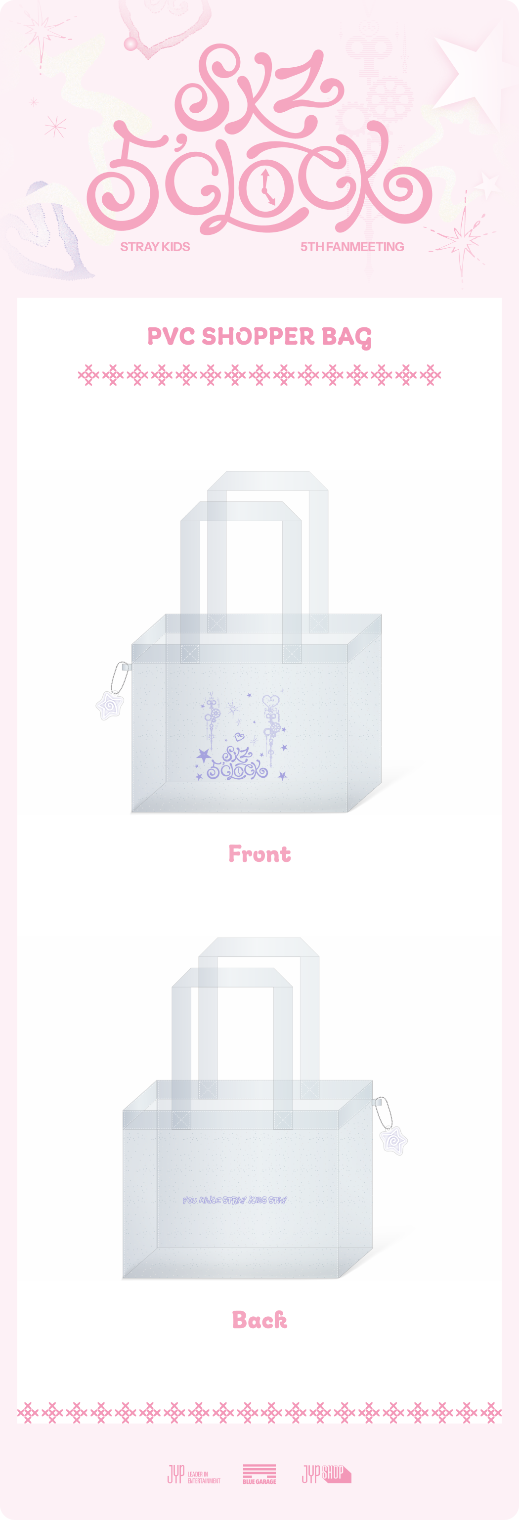 Stray Kids - Stray Kids 5th Fanmeeting [SKZ 5'CLOCK] (PVC SHOPPER BAG)