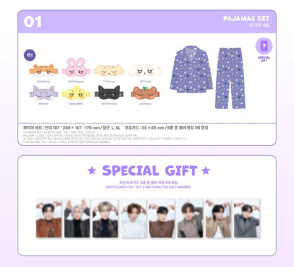 ATEEZ OFFICIAL MD [ANITEEZ IN DREAMLAND] Pajamas set