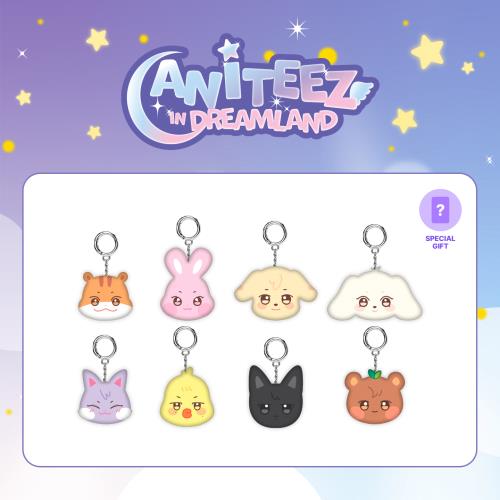 ATEEZ - OFFICIAL MD [ANITEEZ IN DREAMLAND] Mini face keyring