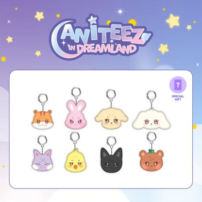 ATEEZ - OFFICIAL MD [ANITEEZ IN DREAMLAND] Mini face keyring