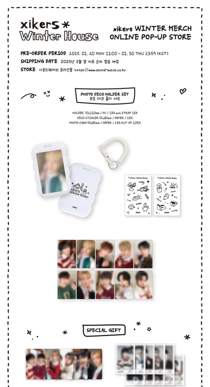 xikers - OFFICIAL WINTER MERCH [Winter House] PHOTO DECO HOLDER SET