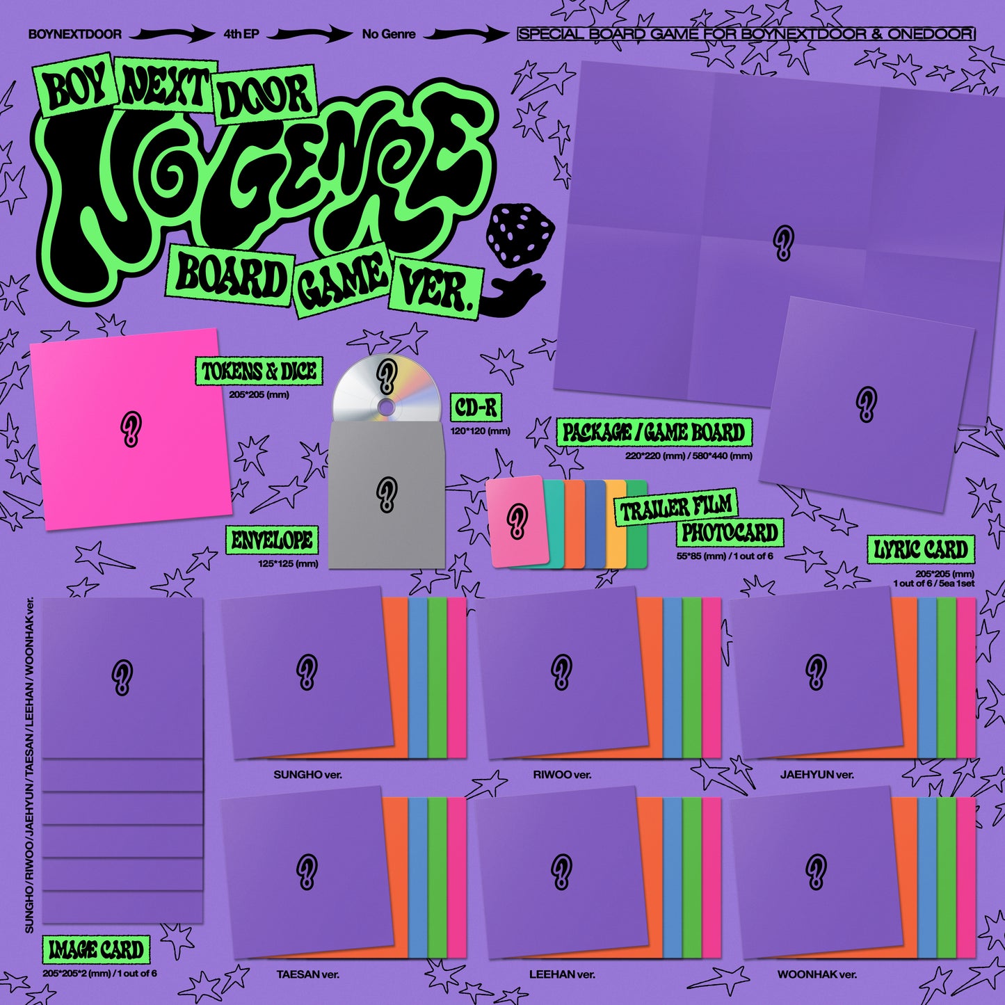BOYNEXTDOOR - 4th EP [No Genre] (Board Game ver.) (6 TYPES Random)
