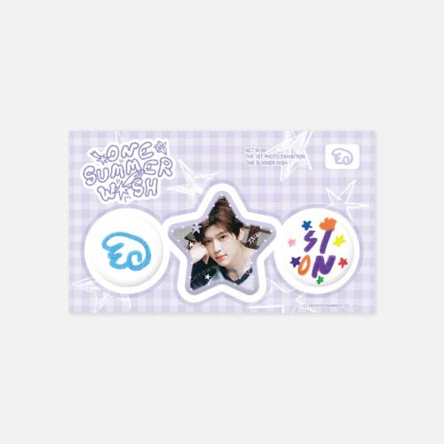 NCT WISH THE 1ST PHOTO EXHIBITION 'ONE SUMMER WISH' MD (PIN BUTTON SET)