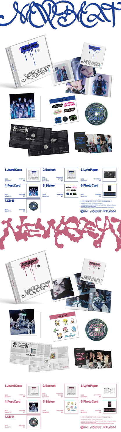 NEWBEAT - 1ST FULL ALBUM [RAW AND RAD] (PHOTOBOOK) (2 TYPES Random)