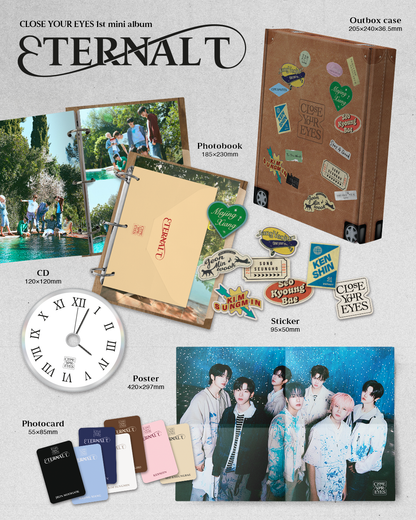 CLOSE YOUR EYES - 1st mini album [ETERNALT] (PHOTOBOOK Ver.)