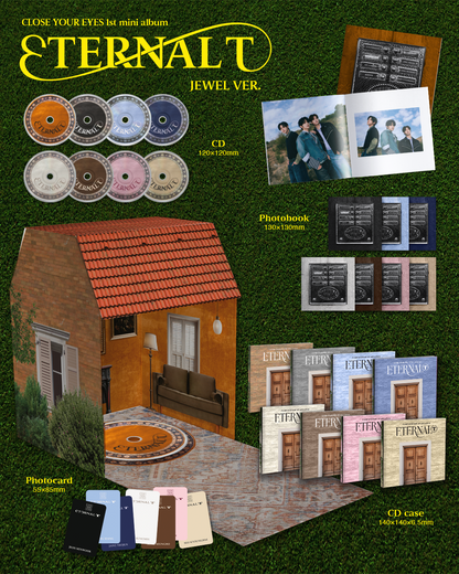 CLOSE YOUR EYES - 1st mini album [ETERNALT] (JEWEL Ver.) (8 TYPES Random)