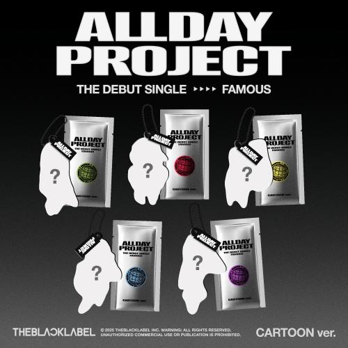 ALLDAY PROJECT - The Debut Single 'FAMOUS' (CARTOON ver.) (5 TYPES Random)