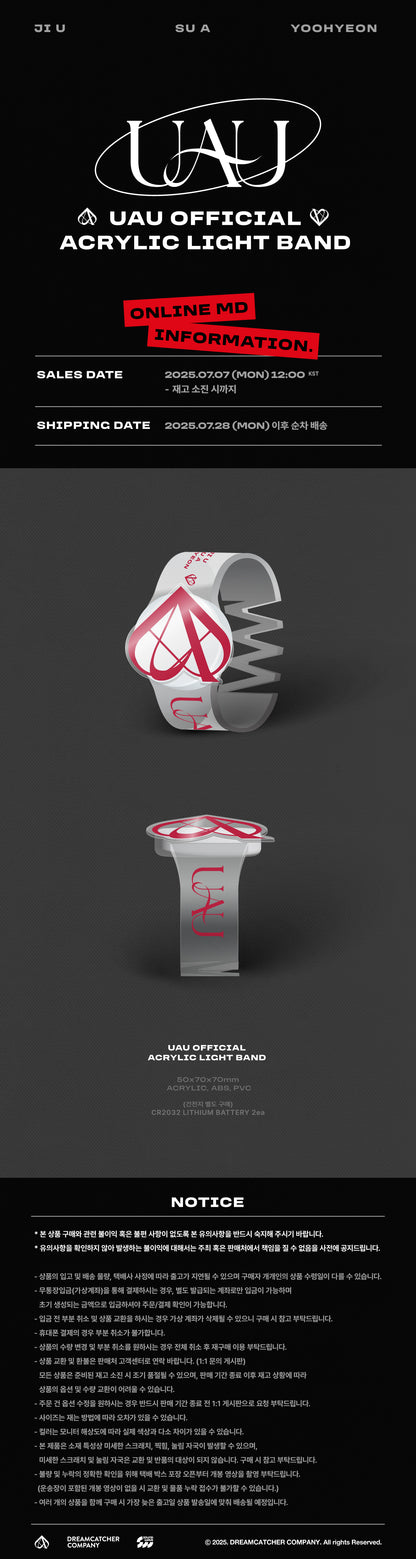 UAU OFFICIAL ACRYLIC LIGHT BAND