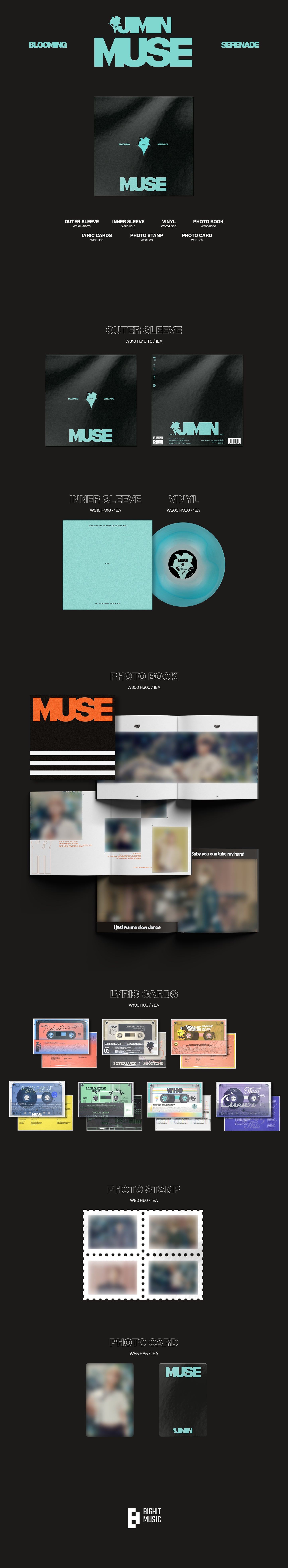 JIMIN(BTS) - 2nd Solo Album 'MUSE' LP