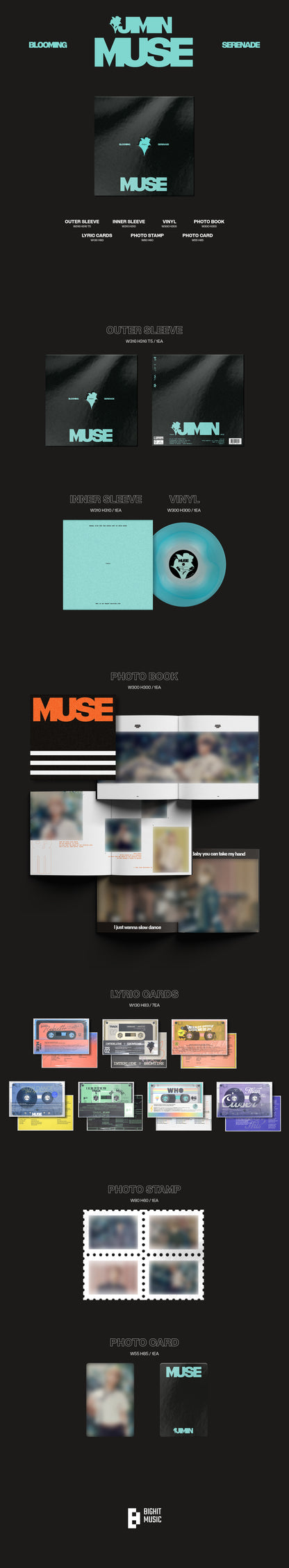JIMIN(BTS) - 2nd Solo Album 'MUSE' LP