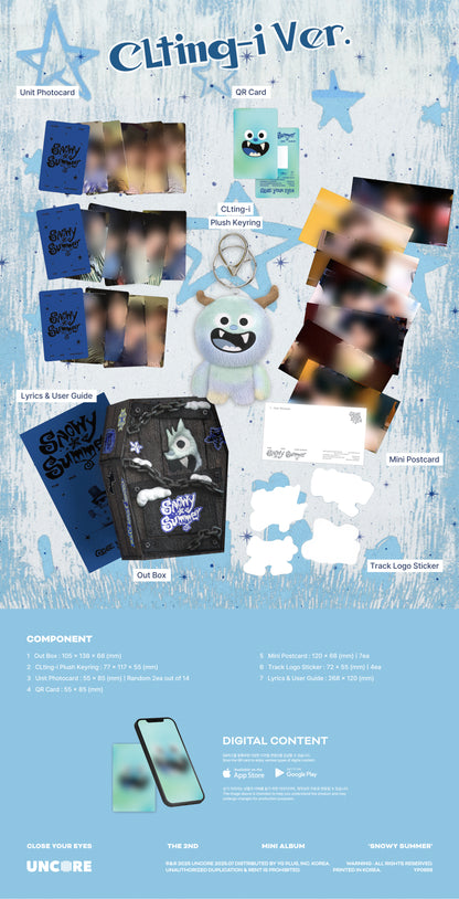 CLOSE YOUR EYES - 2nd mini album [Snowy Summer] (CLting-i Ver.) (POCAALBUM)