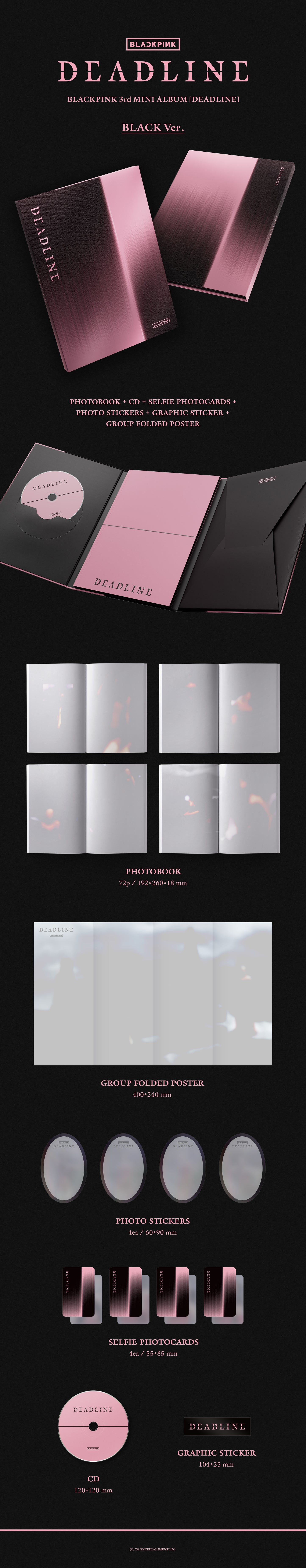 BLACKPINK - 3rd mini album [DEADLINE] (2 TYPES Random)