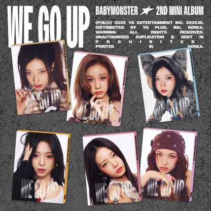 BABYMONSTER - 2nd MINI ALBUM [WE GO UP] (PATTERN Ver.) (6 TYPES Random)