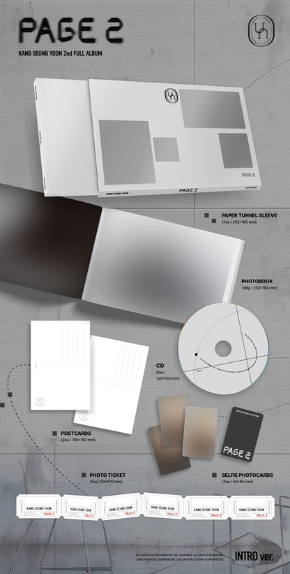 KANG SEUNG YOON - 2nd FULL ALBUM [PAGE 2] (2 TYPES Random)