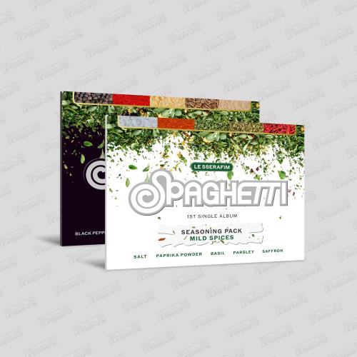 LE SSERAFIM - 1st Single Album 'SPAGHETTI' (Weverse Albums ver.) (2 TYPES Random)