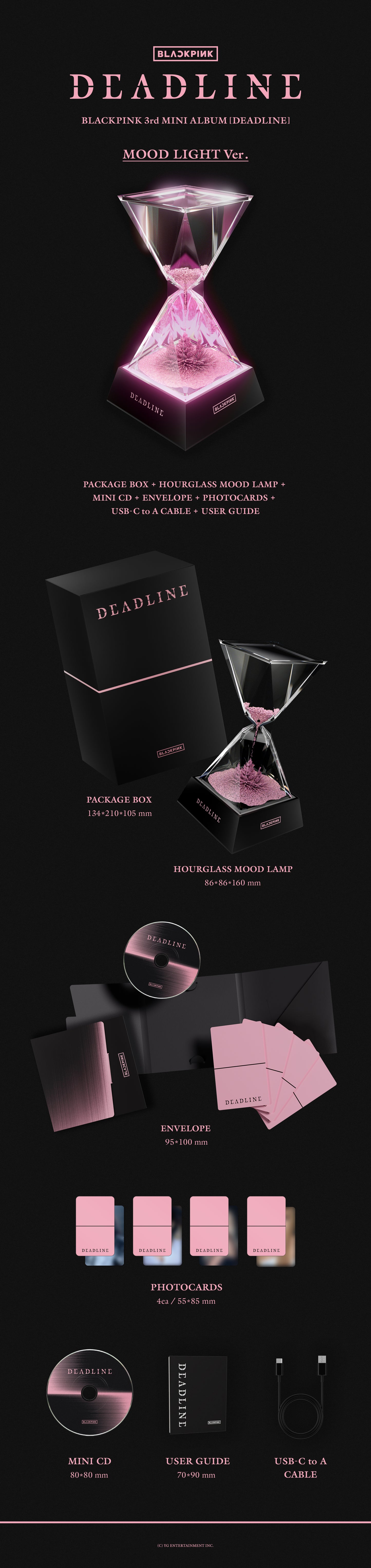 BLACKPINK - 3rd mini album [DEADLINE] (MOOD LIGHT Ver.)