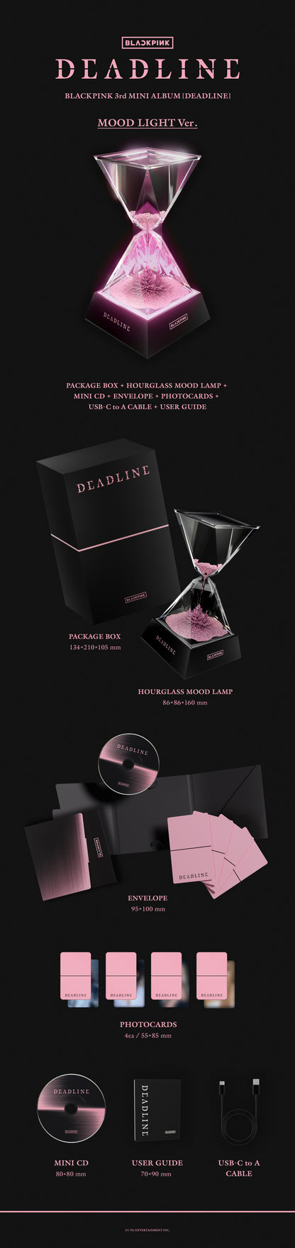 BLACKPINK - 3rd mini album [DEADLINE] (MOOD LIGHT Ver.)