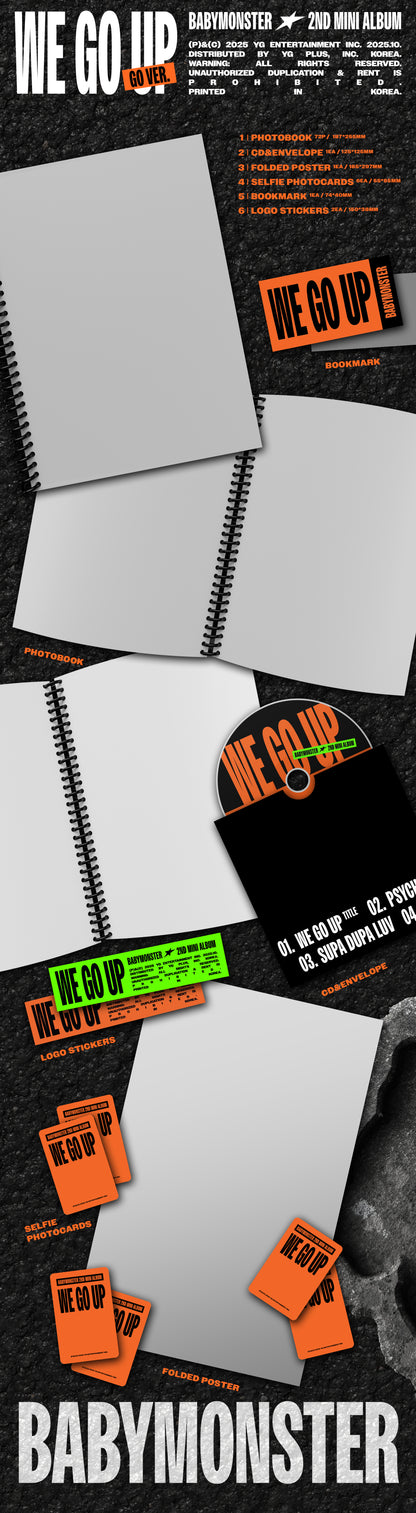 BABYMONSTER - 2nd MINI ALBUM [WE GO UP] (GO Ver.)