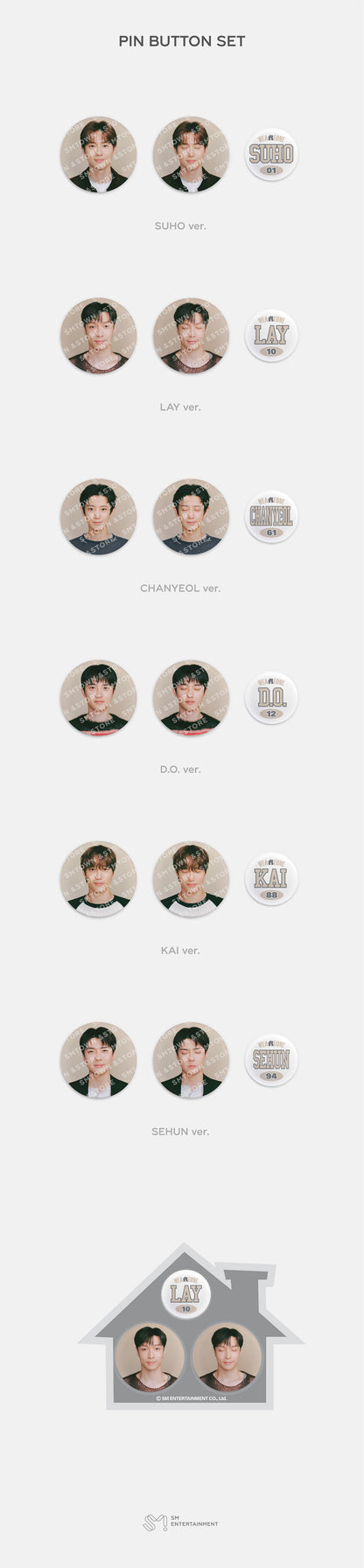 2025 EXO FANMEETING 'EXO'verse' (PIN BUTTON SET)