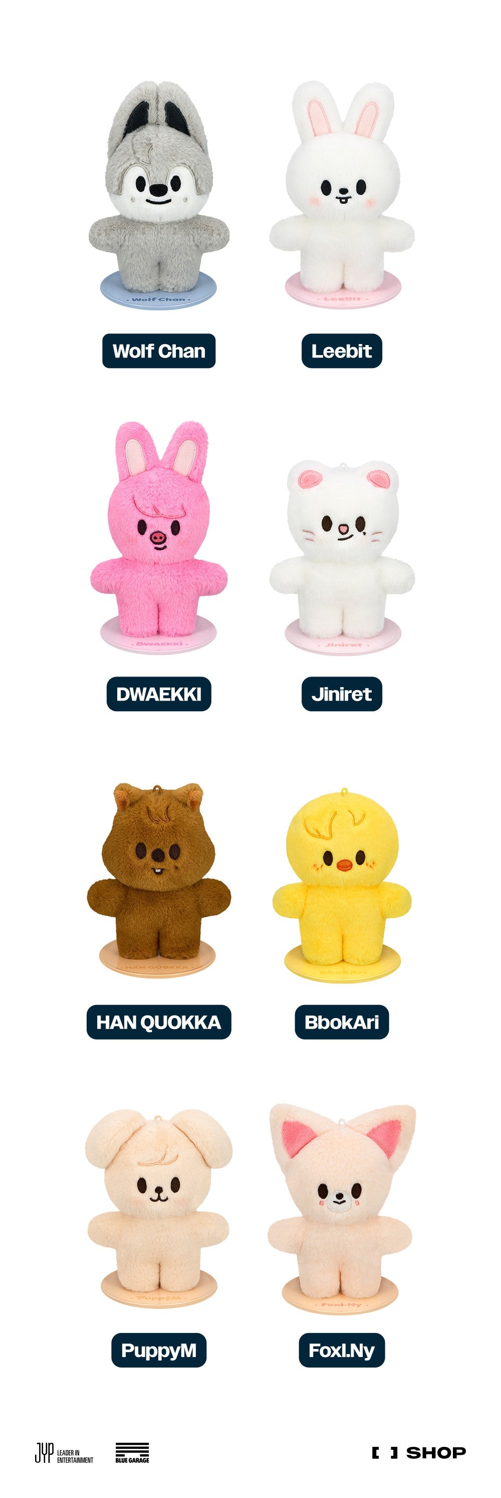 Stray Kids <dominATE : celebrATE> Merch (SKZOO PLUSH STANDING Ver.)
