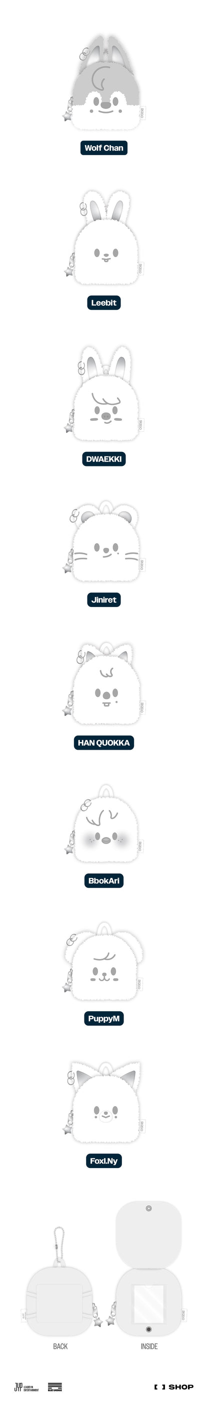 Stray Kids <dominATE : celebrATE> Merch (SKZOO ORIGINAL BACKPACK SILVER Ver.)