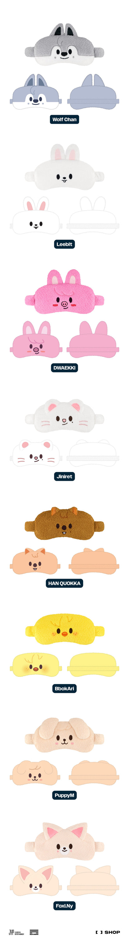 Stray Kids <dominATE : celebrATE> Merch (SKZOO SLEEP MASK)