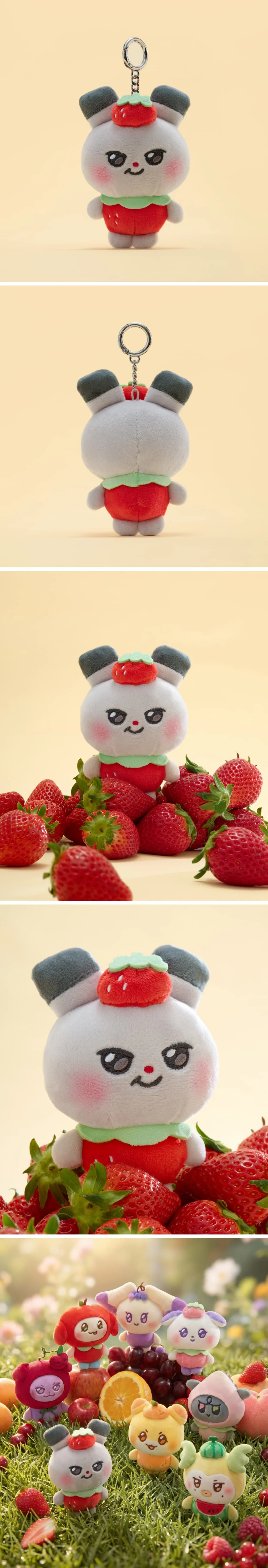 ATEEZ MIGHTEEZ - [Berry Breezy Fairy] FRUIT FAIRY PLUSH KEYRING