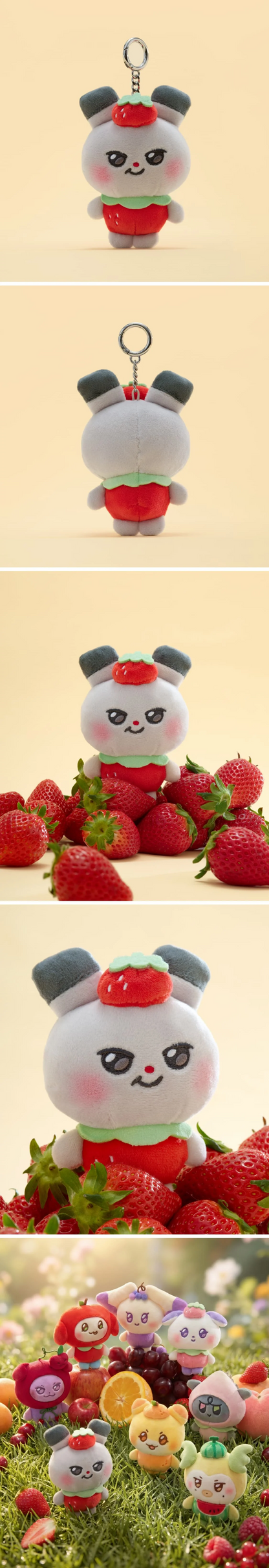 ATEEZ MIGHTEEZ - [Berry Breezy Fairy] FRUIT FAIRY PLUSH KEYRING