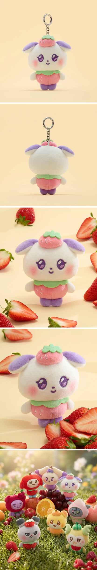 ATEEZ MIGHTEEZ - [Berry Breezy Fairy] FRUIT FAIRY PLUSH KEYRING