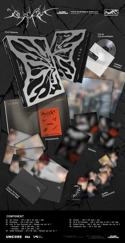 CLOSE YOUR EYES The 3rd Mini Album 'blackout' (blackout ver.)