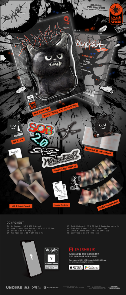 CLOSE YOUR EYES The 3rd Mini Album 'blackout' (black CLting-i ver.)