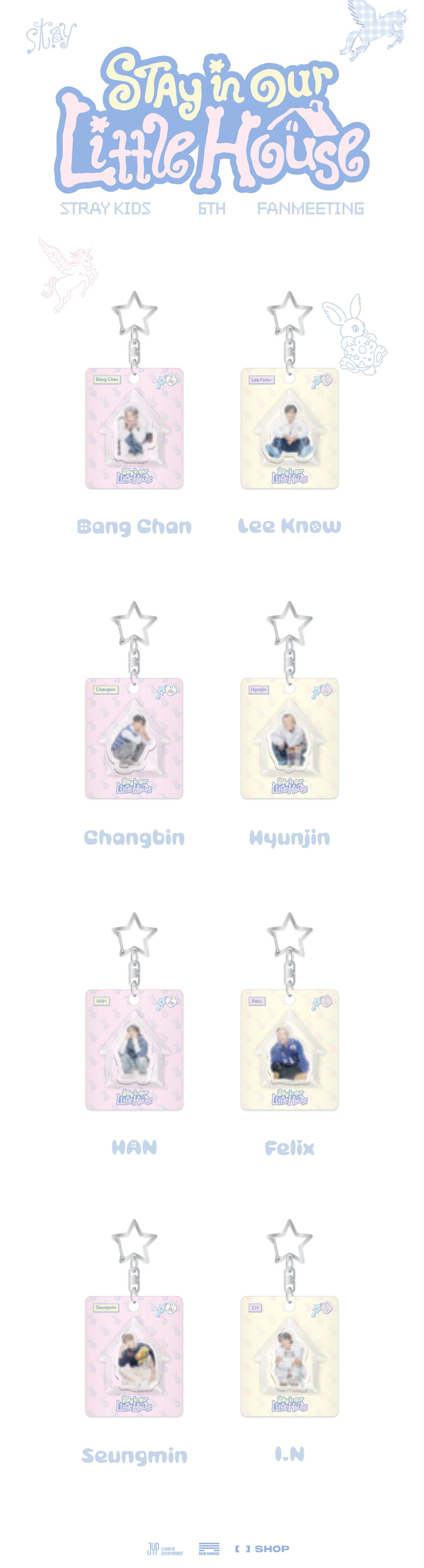 Stray Kids 6TH FANMEETING [STAY in Our Little House] (MINI BLOCK KEYRING)