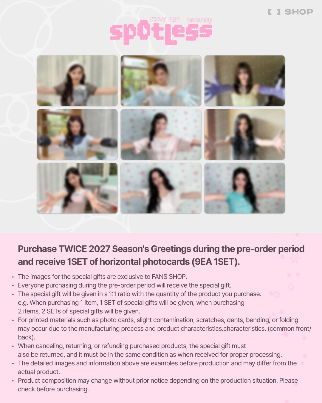 🎁FANS SHOP🎁 TWICE 2027 Season's Greetings [Spotless]