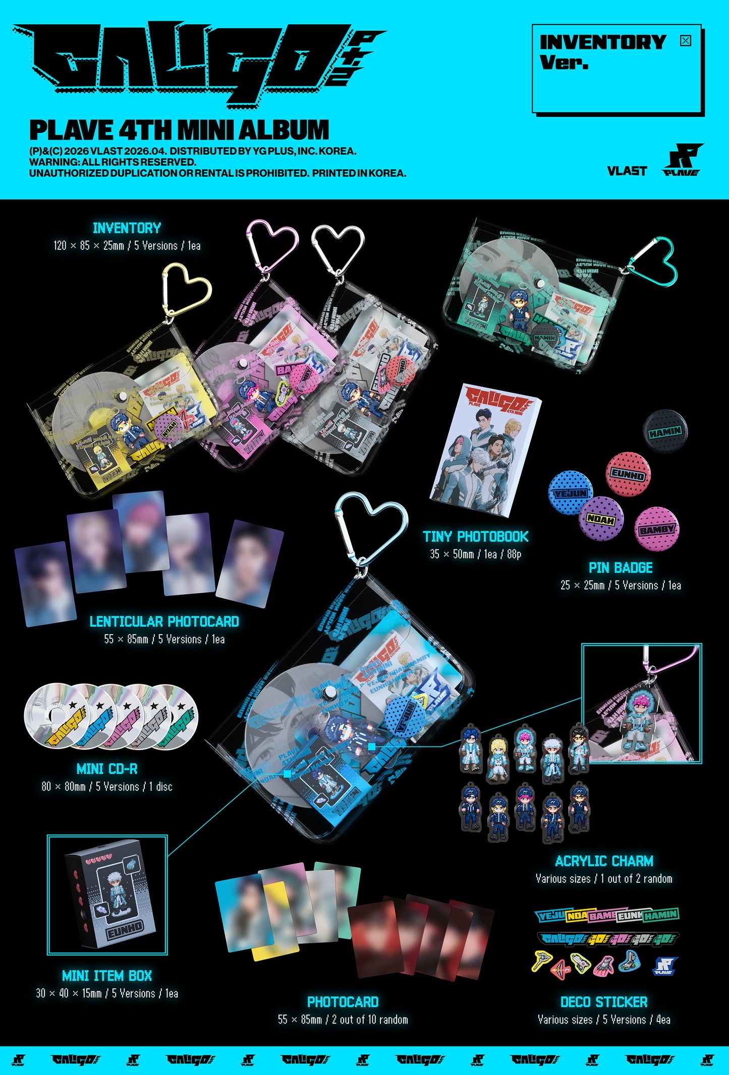 PLAVE - 4th mini album 'Caligo Pt.2' (INVENTORY Ver.) (5 TYPES Random)