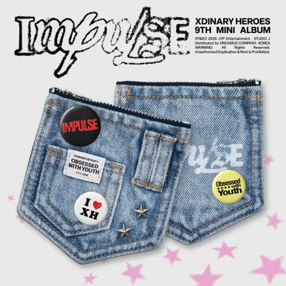 Xdinary Heroes - 9th mini album [IMPULSE] (DENIM POUCH Ver.)