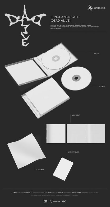 SUNGHANBIN - 1st EP [DEAD:ALIVE] (Jewel Ver)