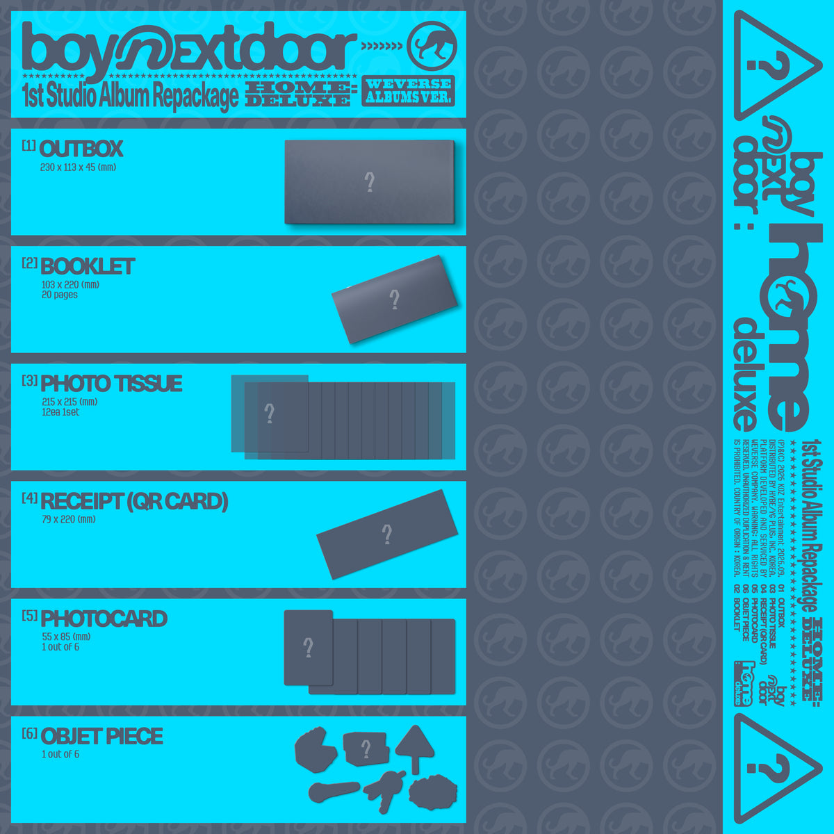 BOYNEXTDOOR 1st Studio Album Repackage [HOME: DELUXE] (Weverse Albums ver.)