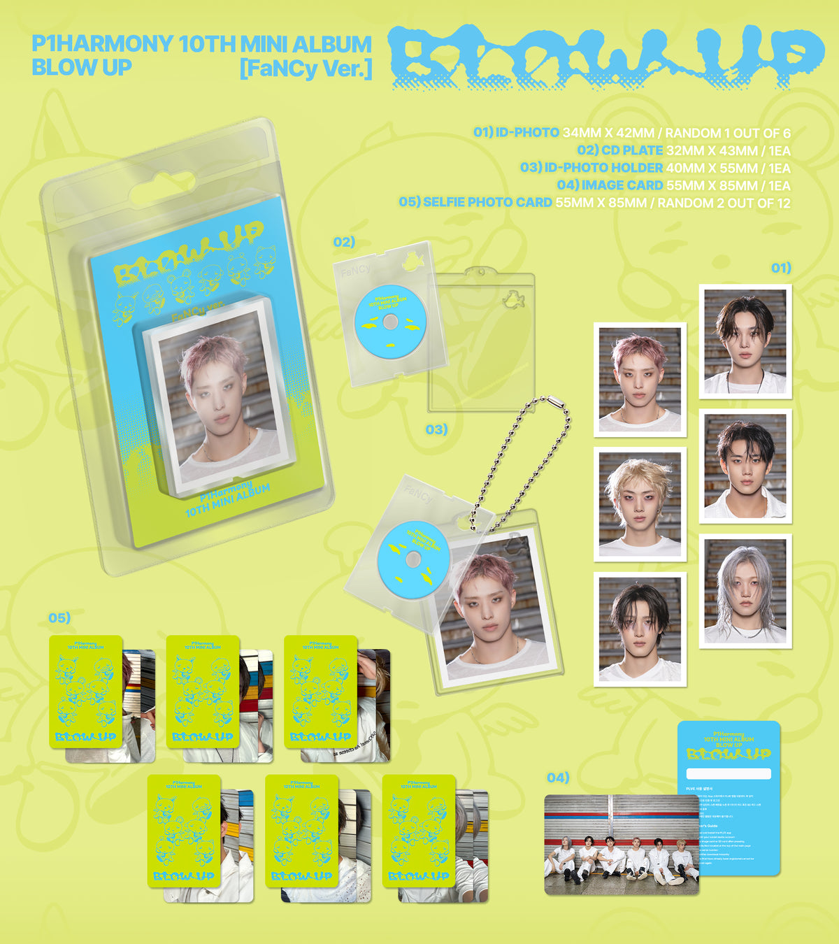 P1Harmony 10th Mini Album [BLOW UP] (FaNCy Ver.) (6 TYPES Random)