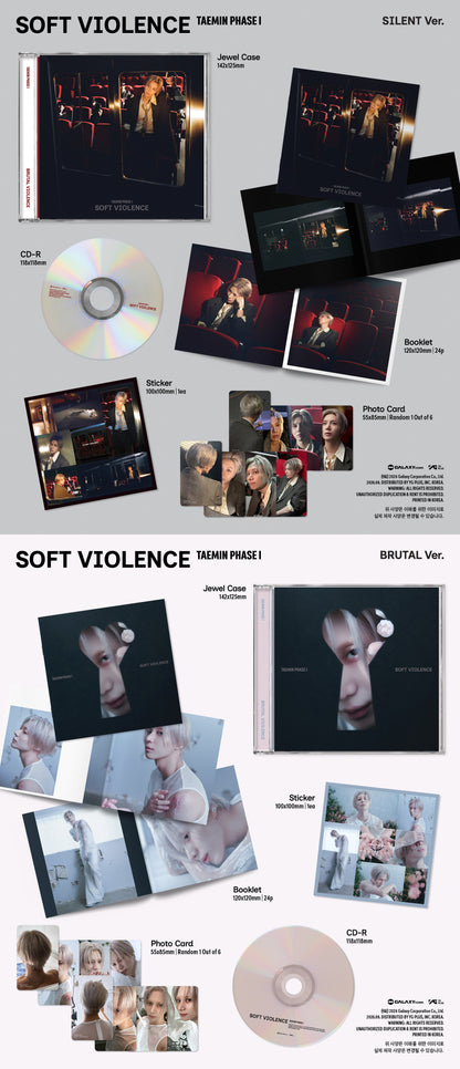 TAEMIN - [PHASE I : Soft Violence] (JEWEL Ver.) (2 types random)