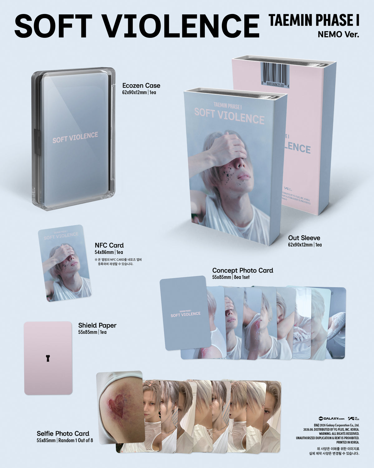 TAEMIN - [PHASE I : Soft Violence] (NEMO Ver.)