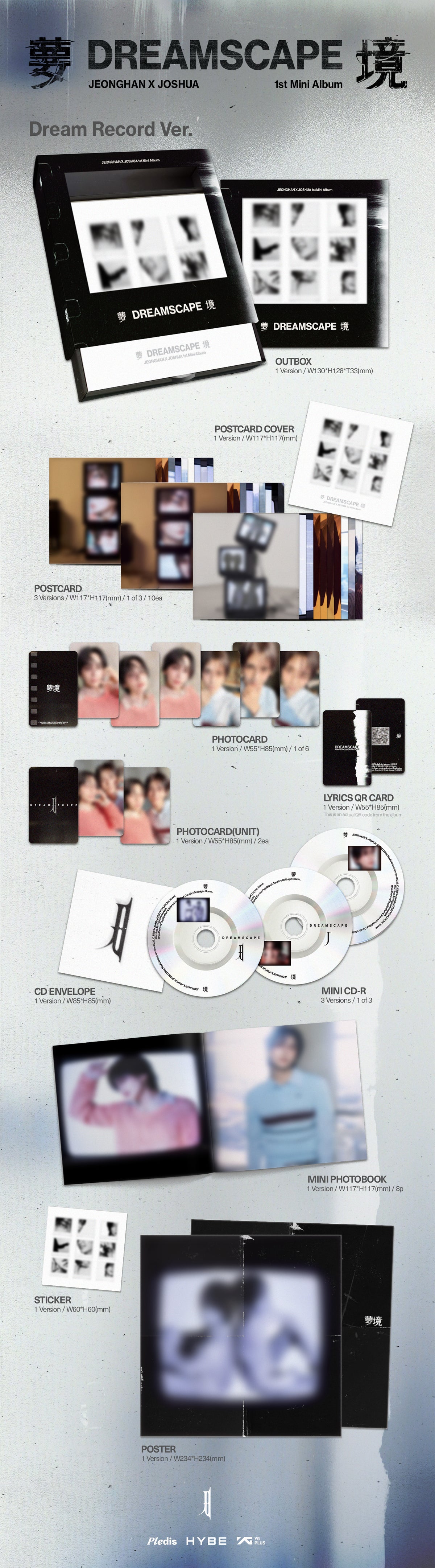 JEONGHAN X JOSHUA - 1st Mini Album ‘DREAMSCAPE' (Dream Record Ver.)