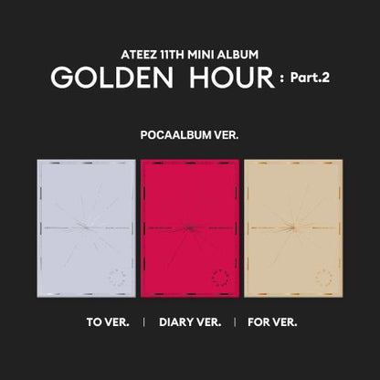 ATEEZ - 11th Mini Album [GOLDEN HOUR : Part.2] (POCA Ver.) (3 type Random)