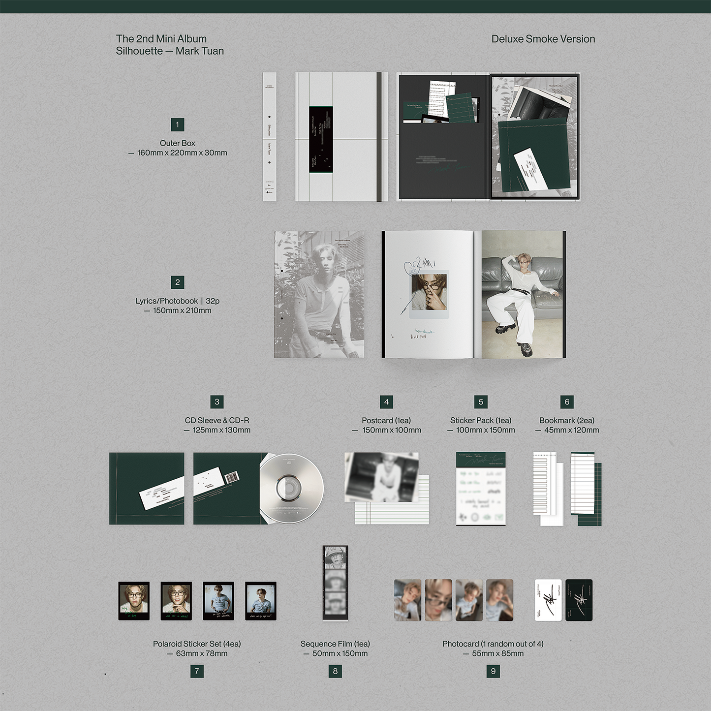 Mark Tuan (GOT7) - [Silhouette] (Smoke Deluxe ver.)