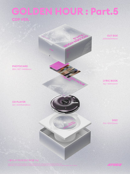 ATEEZ - 14th mini album [GOLDEN HOUR : Part.5] (CDP VER.)