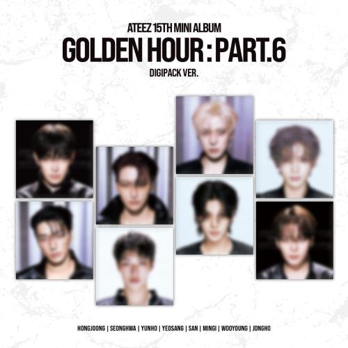 ATEEZ - 15TH MINI ALBUM [GOLDEN HOUR : Part.6] (DIGIPACK VER.) (8 TYPES Random)