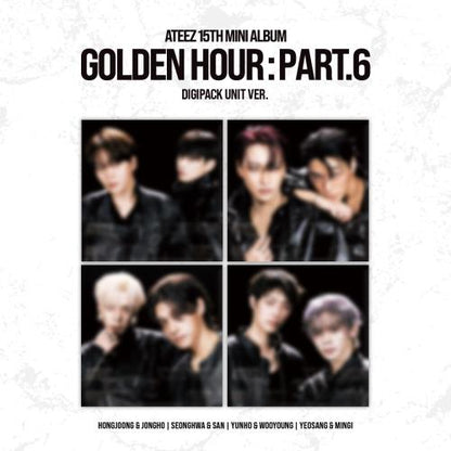 ATEEZ - 15TH MINI ALBUM [GOLDEN HOUR : Part.6] (DIGIPACK UNIT VER.) (4 TYPES Random)
