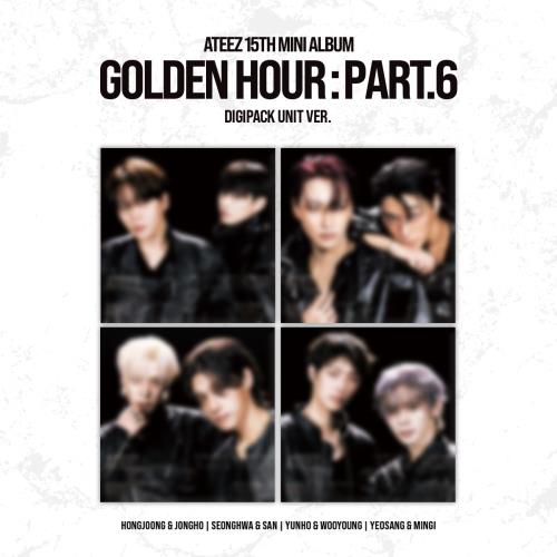 ATEEZ - 15TH MINI ALBUM [GOLDEN HOUR : Part.6] (DIGIPACK UNIT VER.) (4 TYPES Random)